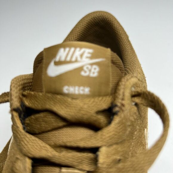 Nike Sb Check Solar Suede Trainers 843895-212 Golden Beige/white size 7 - Picture 4 of 7